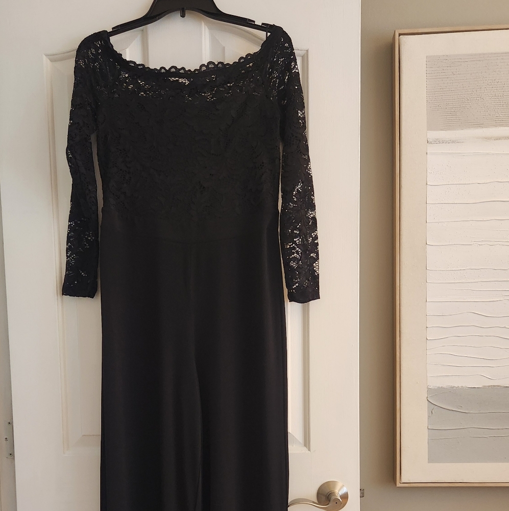 Elegant Black Lace Jumpsuit